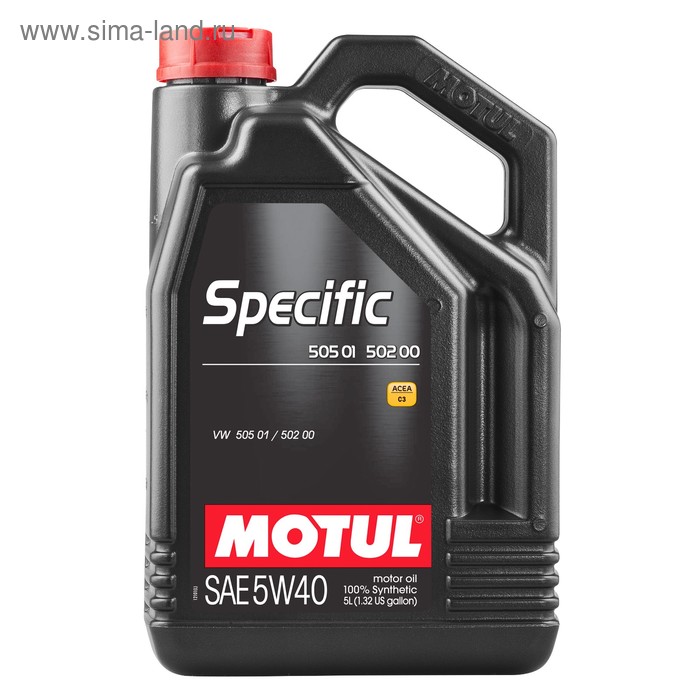 Моторное масло Motul SPEC 505 01 5W40, 5 л 101575 масло моторное motul atv power 4t 5w40 4 л 105898