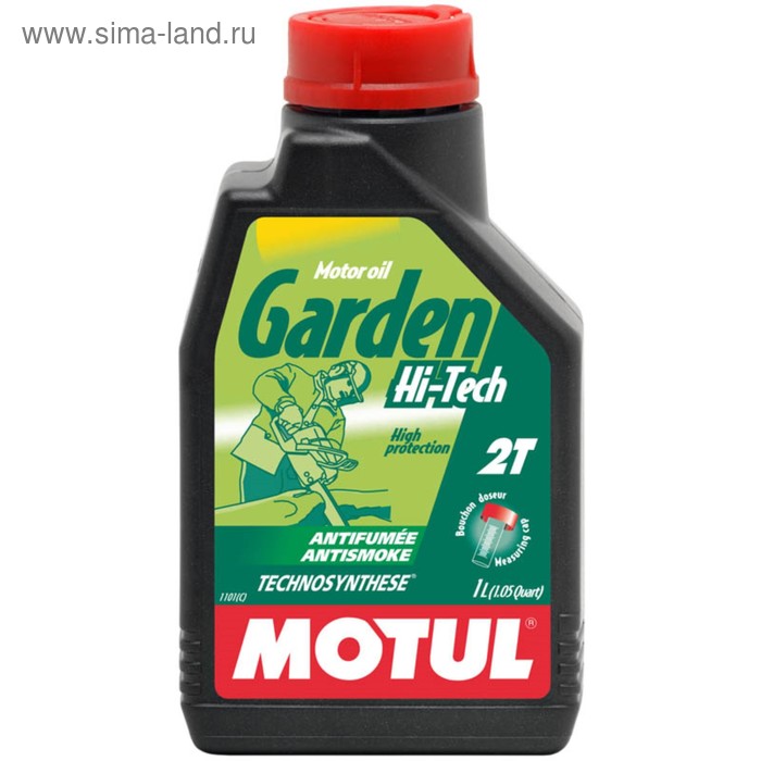 Масло моторное Motul GARDEN 2T, 1 л 106280 масло моторное cupper kart 2t двухтактное 1 л
