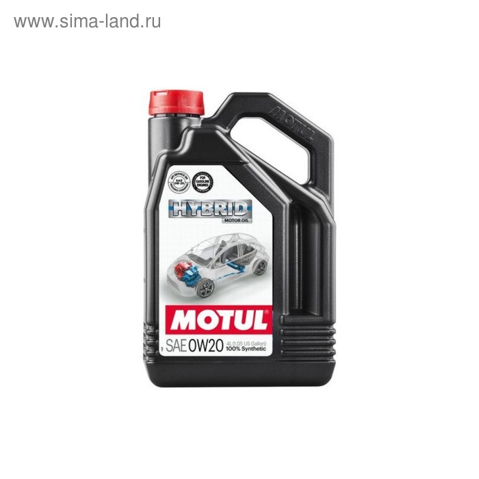 фото Масло моторное motul hybrid 0w20, 4 л 107142