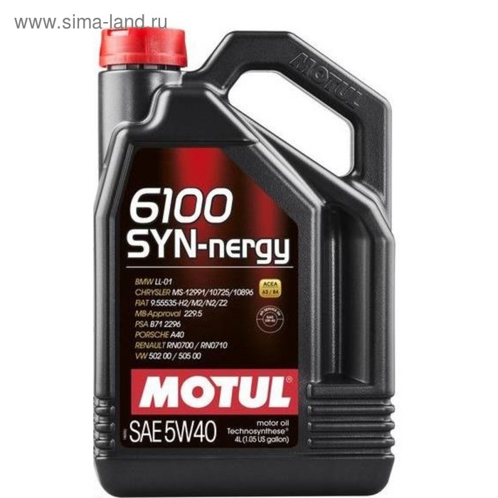 фото Масло моторное motul 6100 syn-nergy 5w40, 4 л 107978