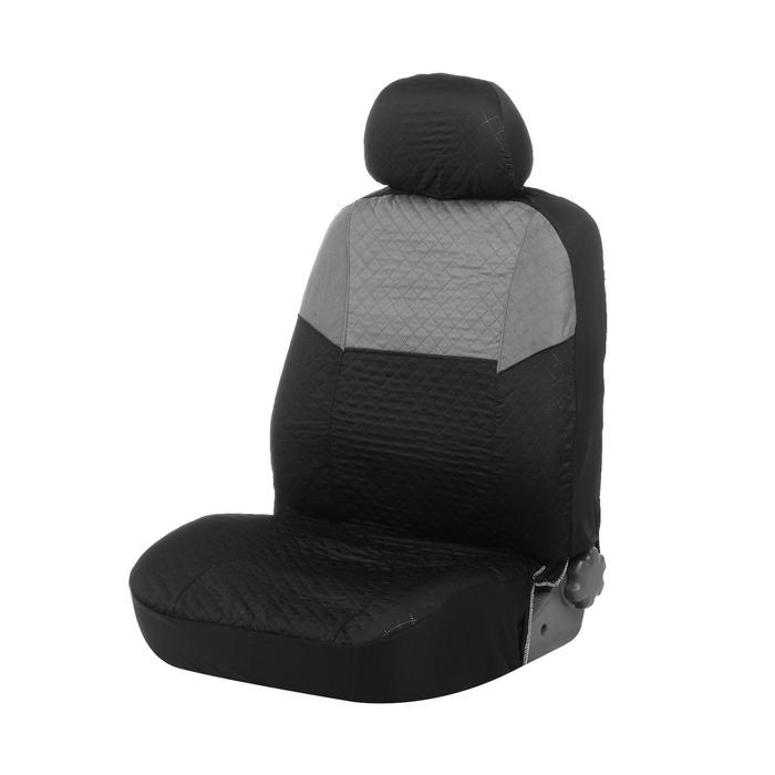 Авточехлы на сиденья TORSO Premium универсальные, 9 предметов, чёрно-серый AV-26