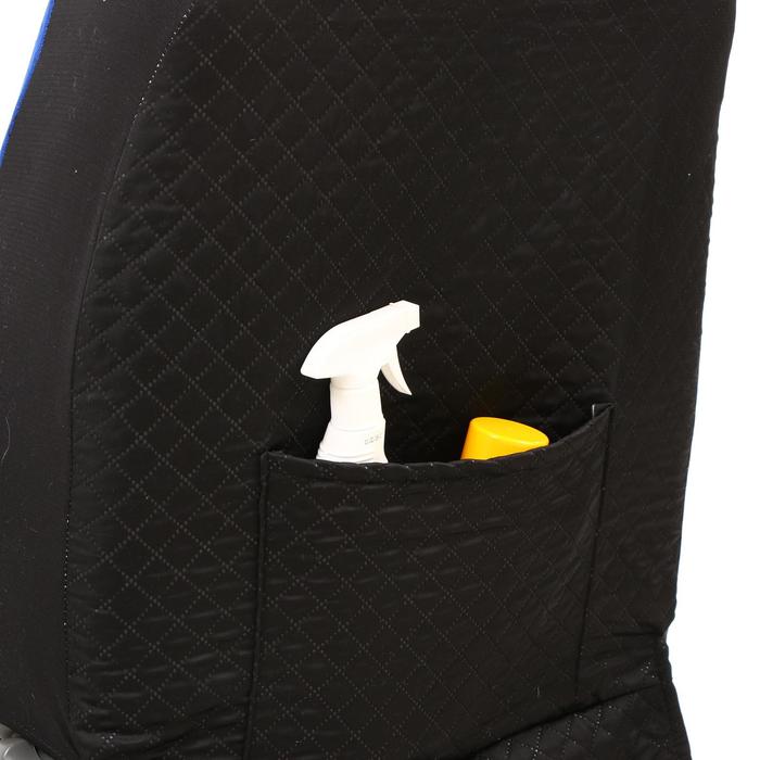 Авточехлы на сиденья TORSO Premium универсальные, 9 предметов, чёрно-синий AV-27