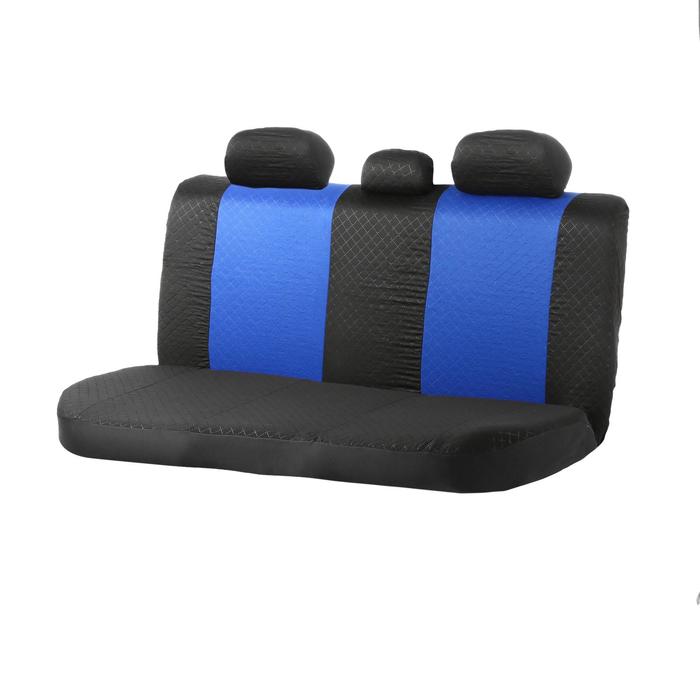 Авточехлы на сиденья TORSO Premium универсальные, 9 предметов, чёрно-синий AV-27