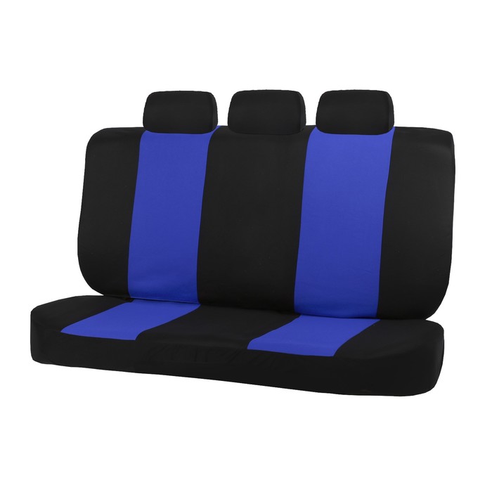 Авточехлы на сиденья TORSO Premium универсальные, 9 предметов, чёрно-синий AV-31