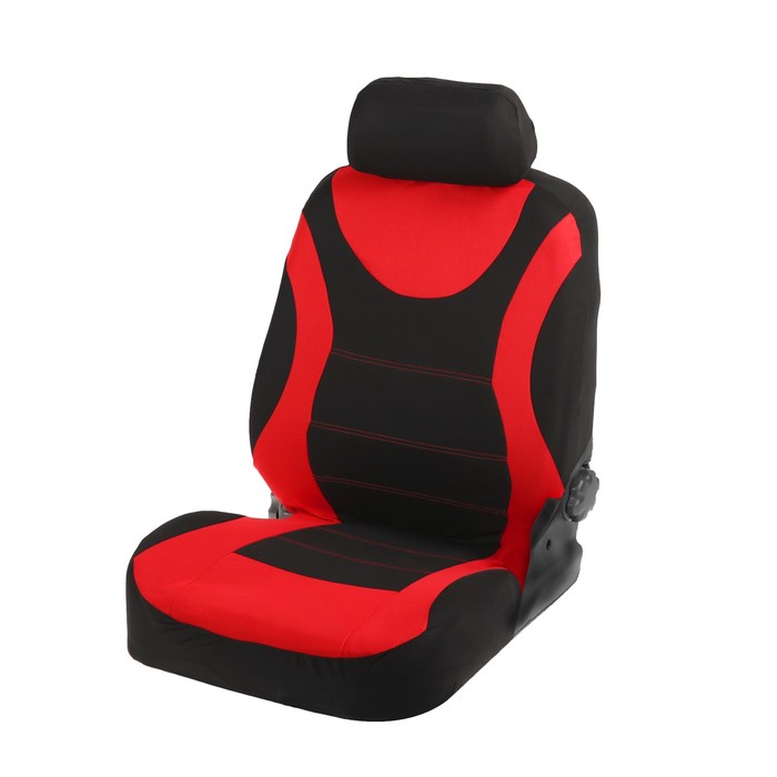 Авточехлы на сиденья TORSO Premium универсальные, 9 предметов, чёрно-красный AV-33