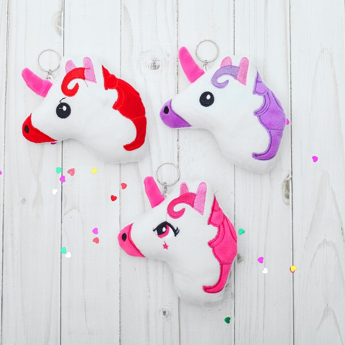 Мягкая игрушка-брелок "Единорожка" цвет МИКС