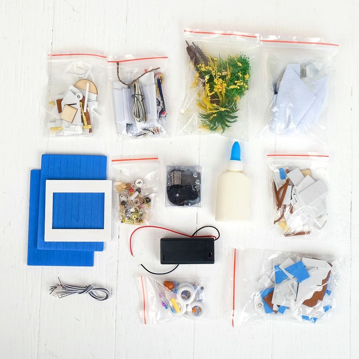 Интерьерный домик - миниатюра, своими руками "Дом на берегу океана" со светом