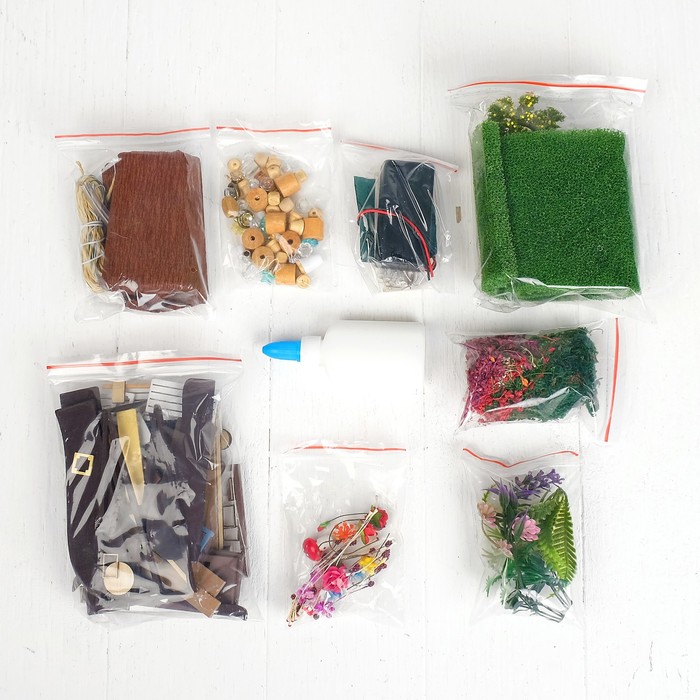 Интерьерный домик - миниатюра, своими руками "Танец цветов" со светом