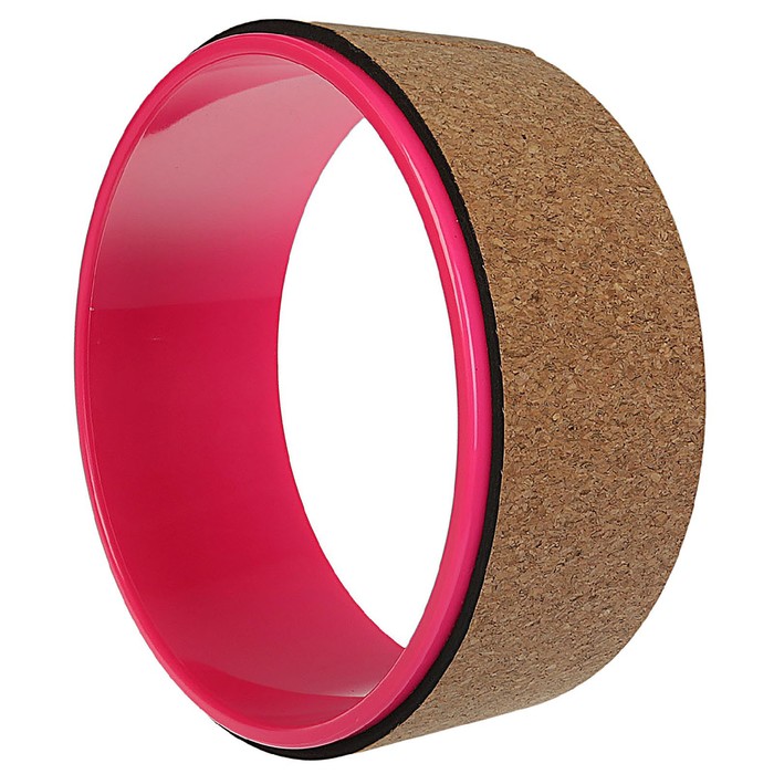 фото Йога-колесо «лотос» 33 × 13 см, цвет розовый