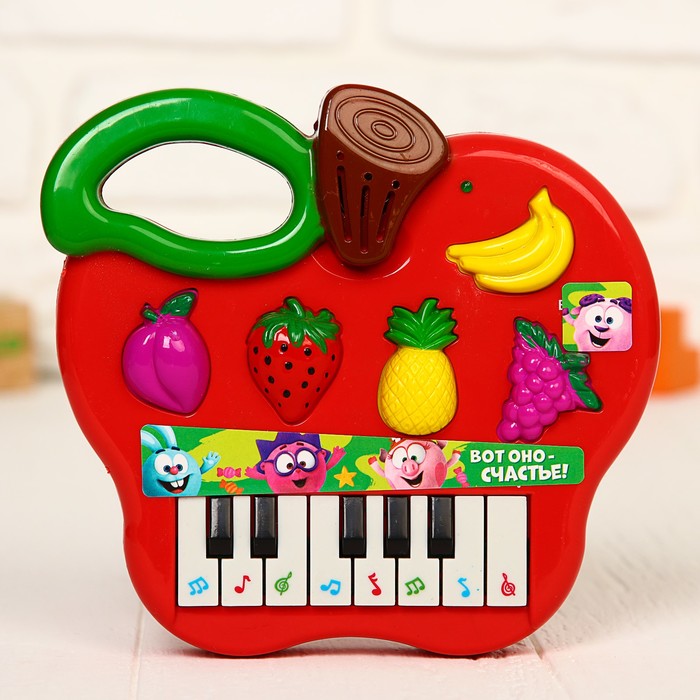 Синтезатор "Весёлые мелодии", СМЕШАРИКИ батарейки, звук