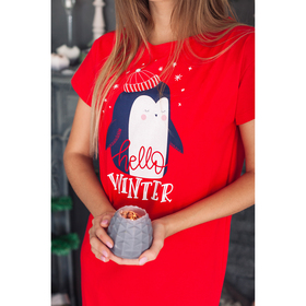 

Платье женское KAFTAN "Hello winter", красн., р-р 44-46, 100% хл