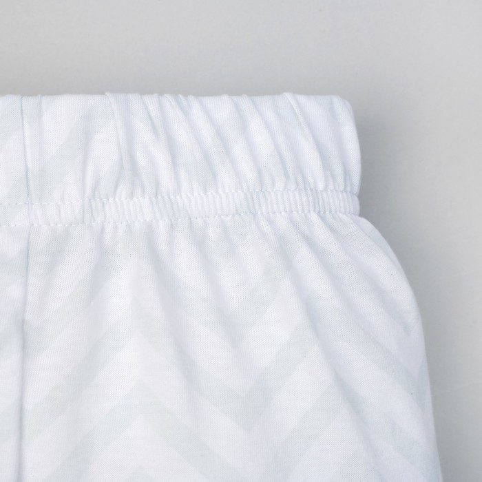 Пижама (брюки и джемпер) "Дино", белый, р.32 (110-116 см)