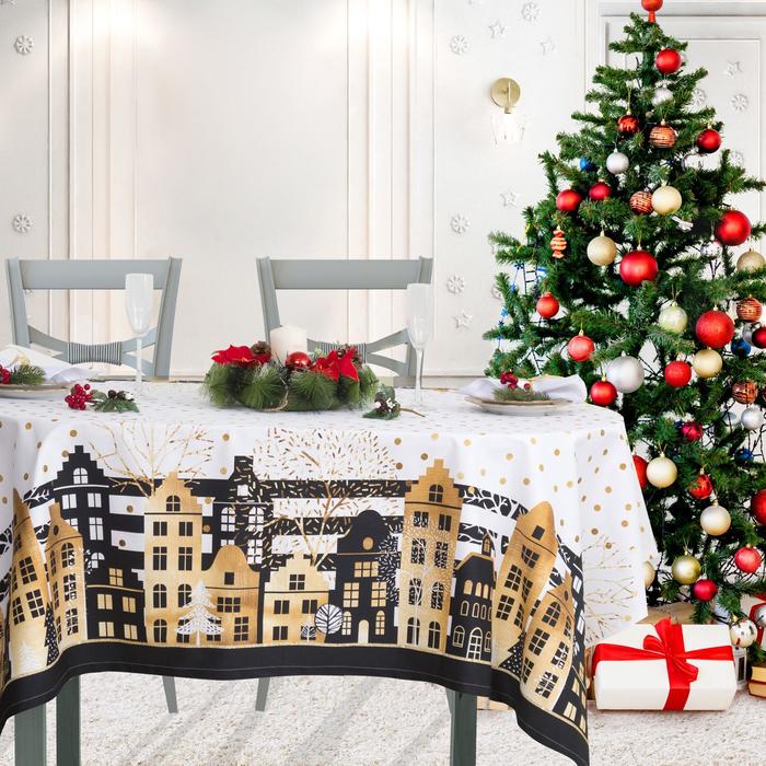 Скатерть "Этель" Золотой город 110х147 см, 100% хл, саржа 190 гр/м2