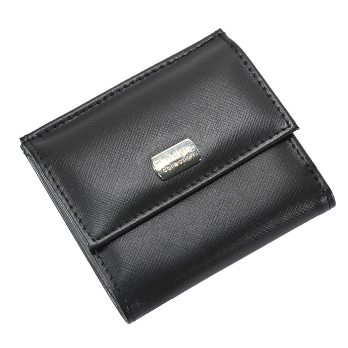 Кошелёк женский, размер 10,3х2,5 см, цвет чёрный сафьян