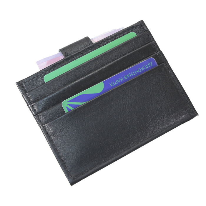 Картхолдер, размер 11х1,5 см, цвет чёрный орфей