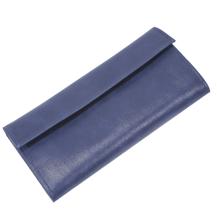 Кошелёк женский, размер 18,2х3 см, цвет синий