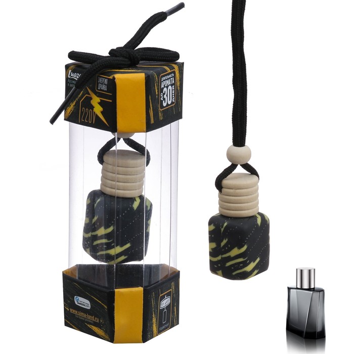 Ароматизатор в авто бутылочка в тубусе "Энергия драйва", 12,5 х 5 см