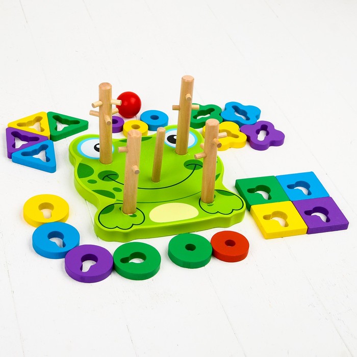 Пирамидка логическая "Лягушка"