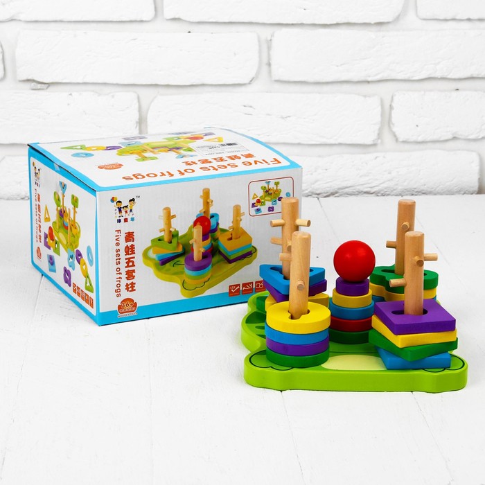 Пирамидка логическая "Лягушка"