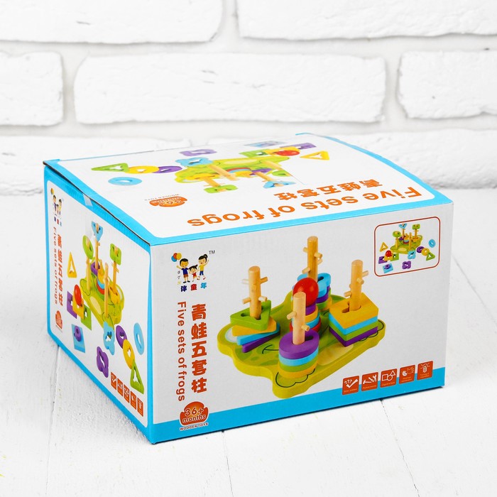 Пирамидка логическая "Лягушка"