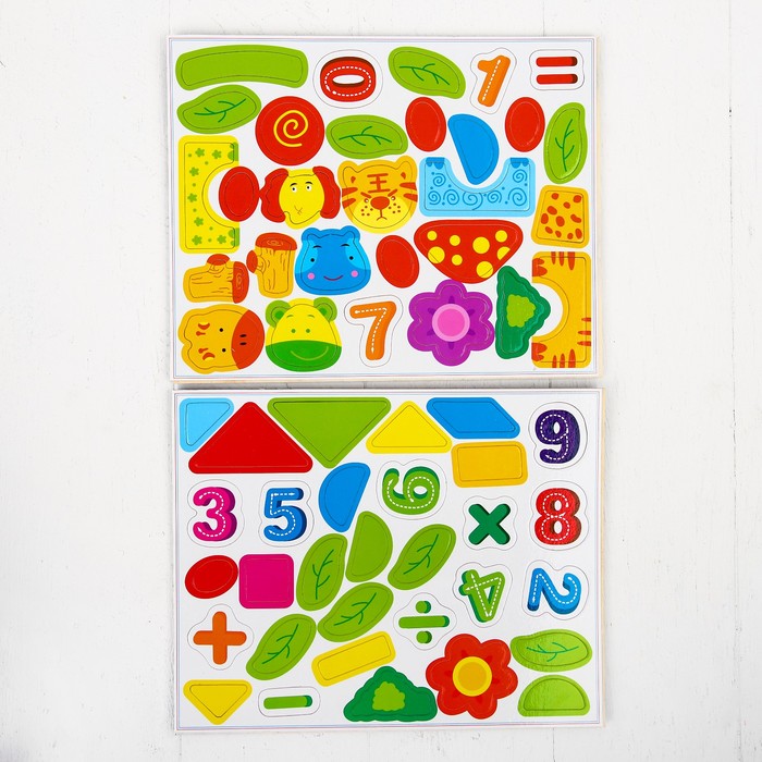 Магнитный конструктор в коробке "Играем и считаем"