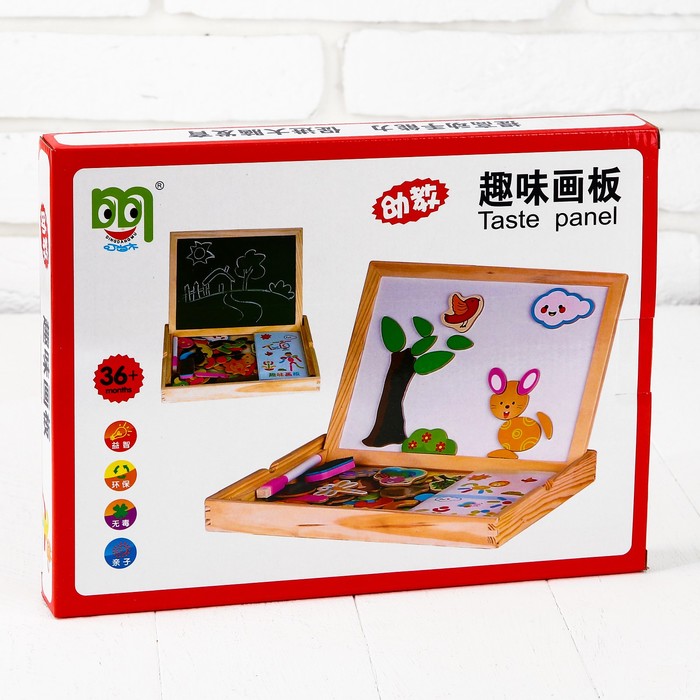 Магнитный конструктор в коробке "Зверята в лесу"