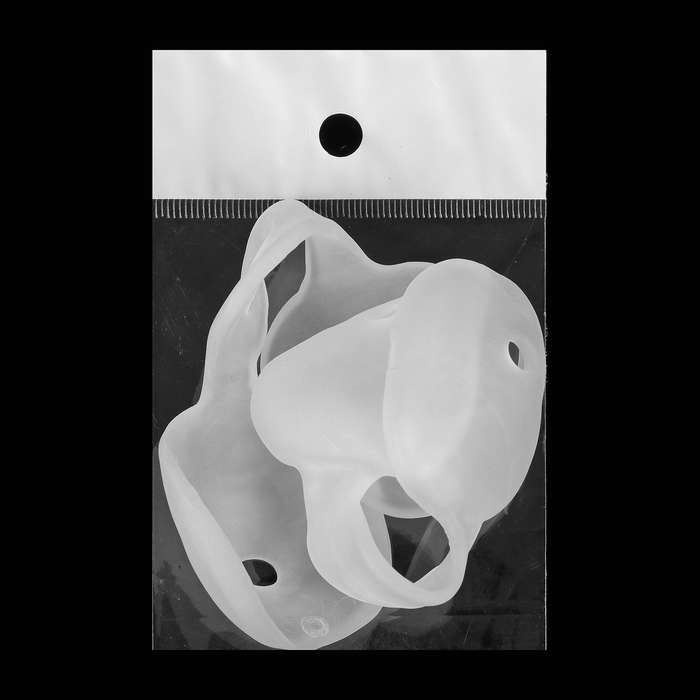 Корректор для пальцев ног, силиконовый, на 2 пальца, 16,5 х 4,5см, пара, цвет белый