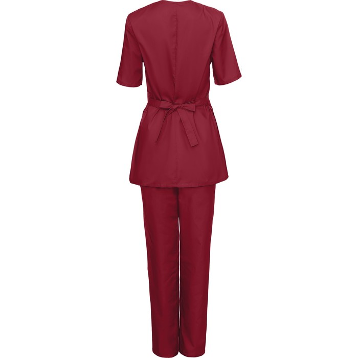 Костюм медицинский модель 28 бордо женский, размер 50, рост 170-176 см