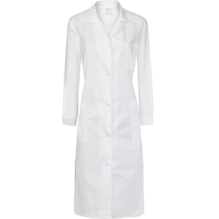 Халат белый бязь женский, размер 56-58, рост 170-176