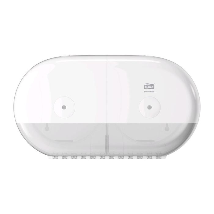 Двойной диспенсер для туалетной бумаги Tork SmartOne в мини-рулонах, цвет белый