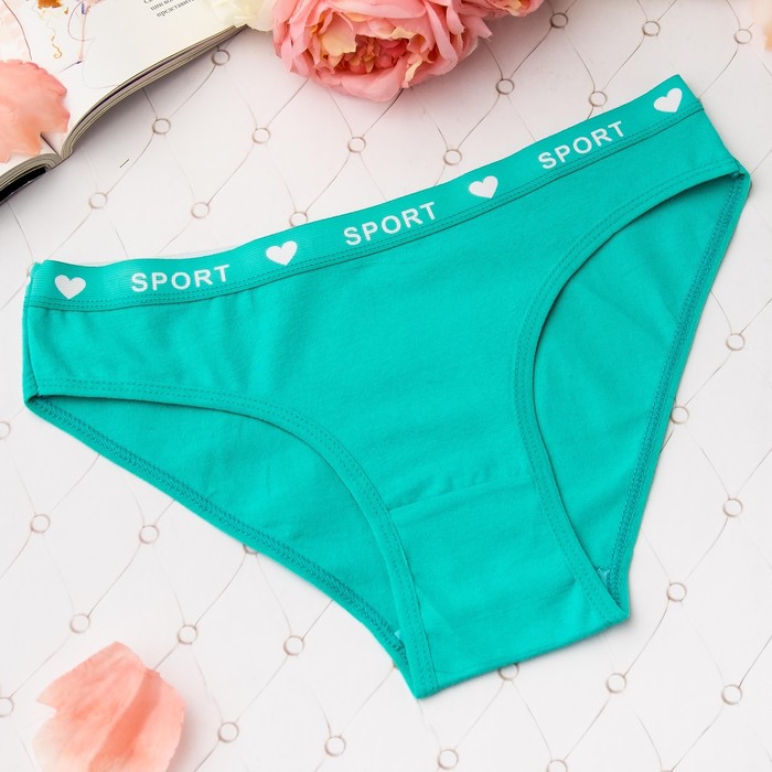 Трусы женские слипы Collorista (спорт), размер 44-46 (XXXL), цвет бирюзовый