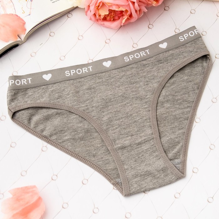 Трусы женские слипы Collorista (спорт), размер 40-42 (XL), цвет серый