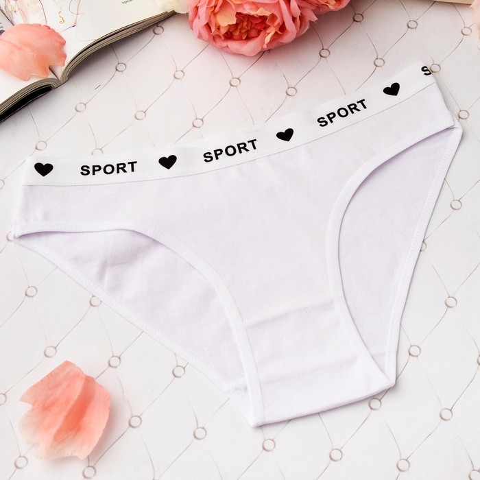 Трусы женские слипы Collorista (спорт), размер 40-42 (XL), цвет белый