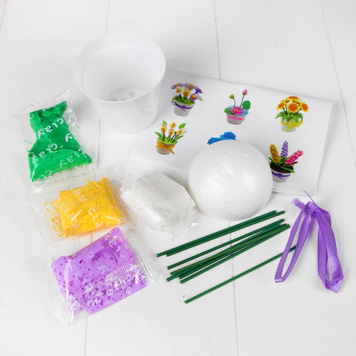 Набор массы для лепки "Цветочки" инструкция