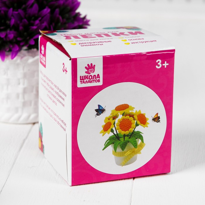 Набор массы для лепки "Подсолнухи" инструкция