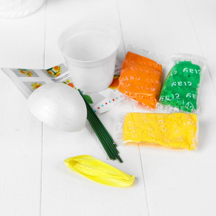 Набор массы для лепки "Подсолнухи" инструкция