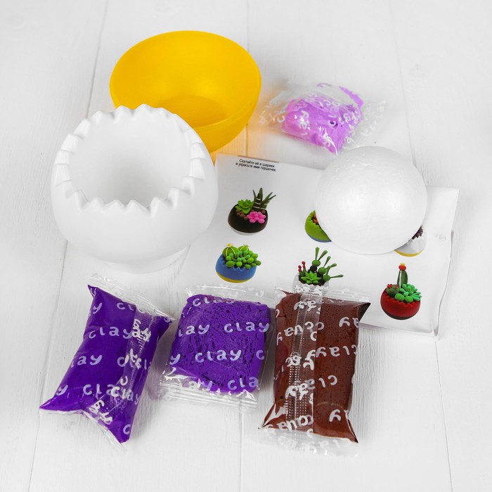 Набор массы для лепки "Кактус №3" инструкция