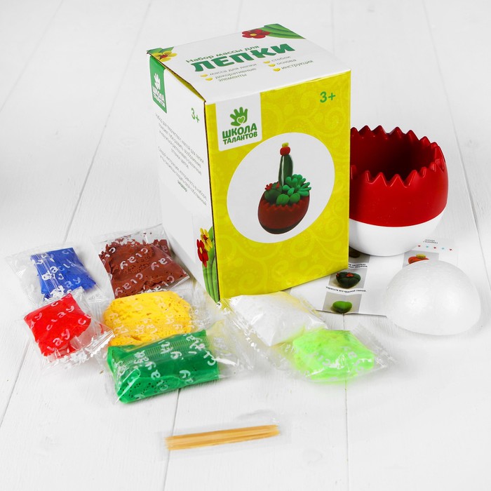 Набор массы для лепки "Кактус №5" инструкция