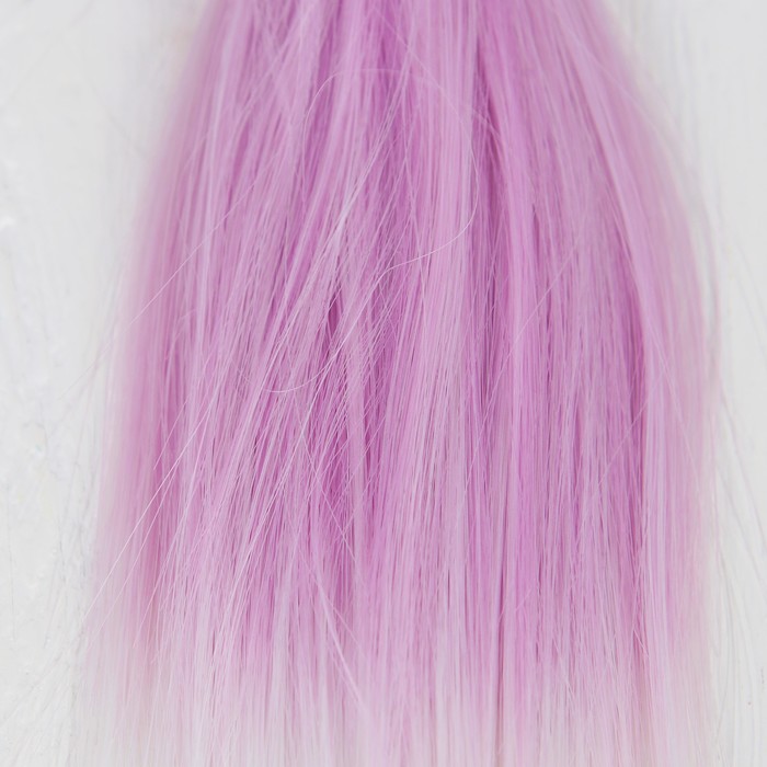 Волосы - тресс для кукол "Прямые" длина волос 15 см, ширина 100 см, №LSA004