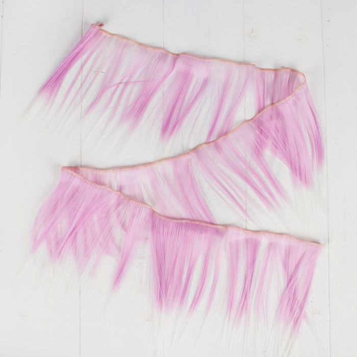 Волосы - тресс для кукол "Прямые" длина волос 15 см, ширина 100 см, №LSA004