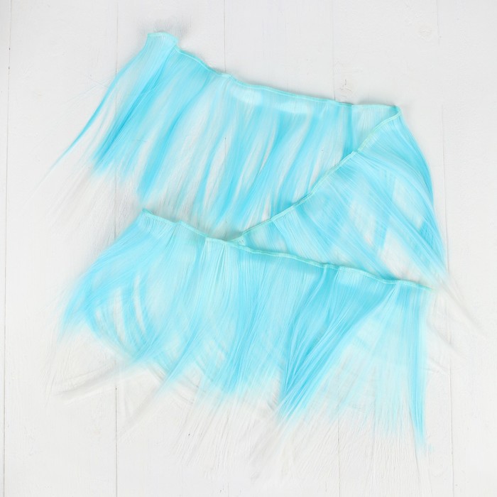 Волосы - тресс для кукол "Прямые" длина волос 20 см, ширина 100 см, №LSA006