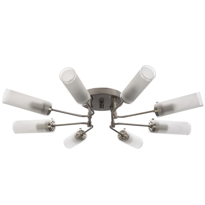 Люстра "Вайс" 8х60Вт E14 хром 70х70х12см.