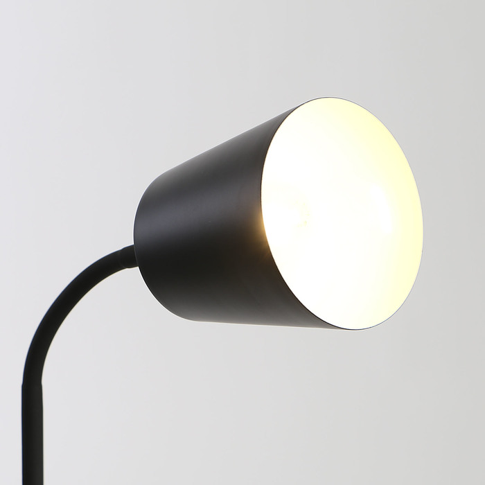 Торшер напольный телескопический "Эко-стиль" Е27 60W чёрный гибкие рожки 177х22х22 см