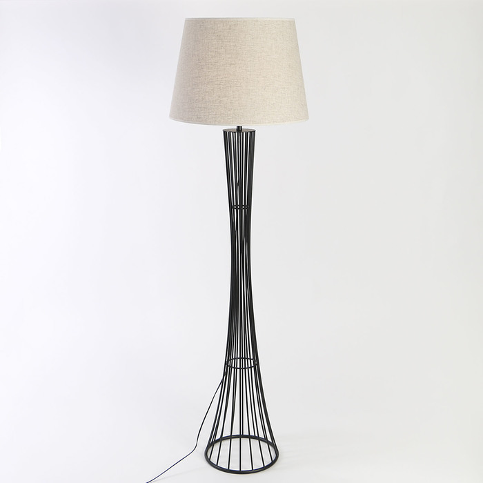 Торшер напольный "Аурелий" Е27 60W чёрный 171х50х50 см