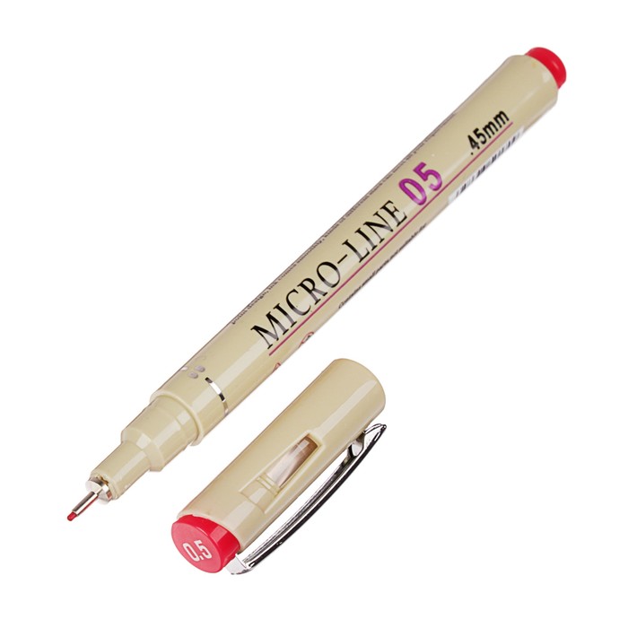 Набор ручек капиллярных линеров цветных 12цв MS-807С