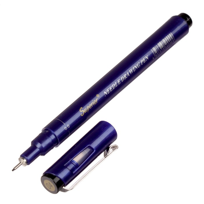 Набор ручек капиллярных линеров черных 4шт MS-807B