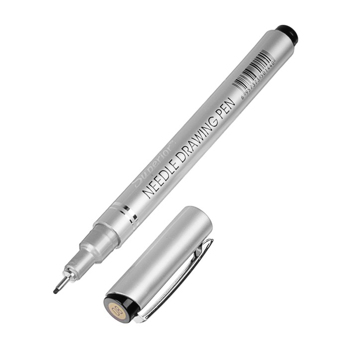 Набор ручек капиллярных линеров черных 4шт MS-807A