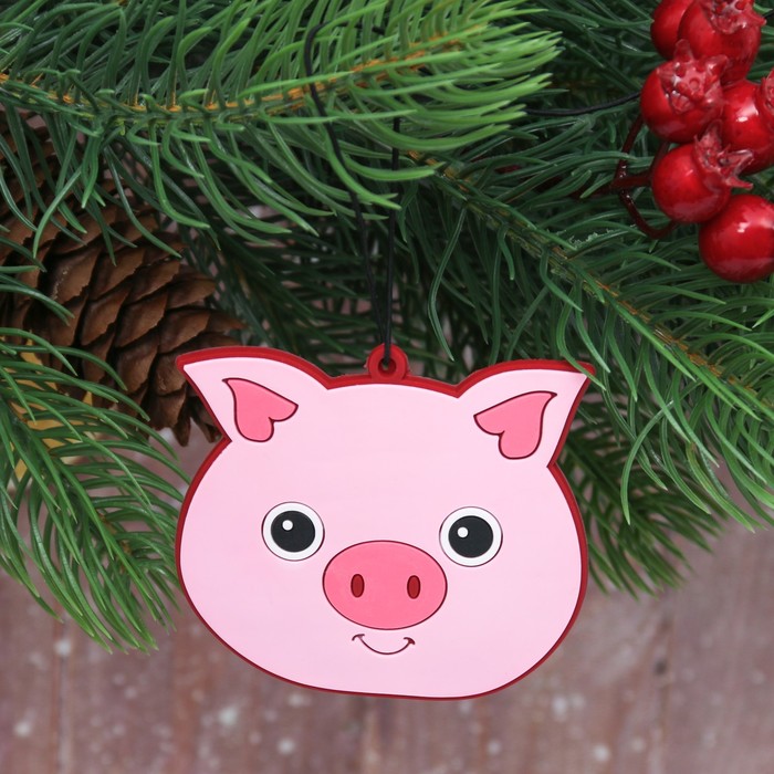 Ароматизированная подвеска "Свинка", клубника