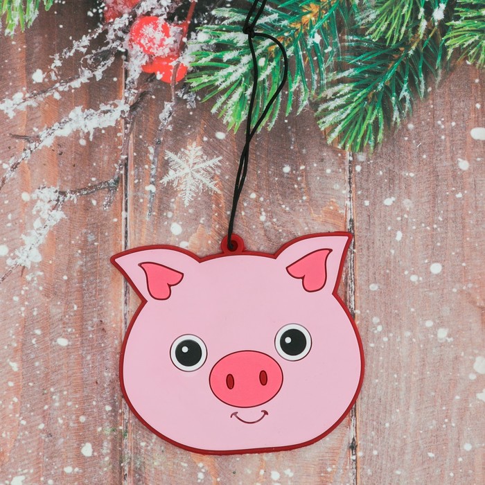 Ароматизированная подвеска "Свинка", клубника