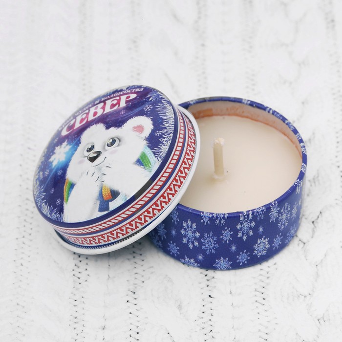 Свеча в баночке «Север», 4.4 см